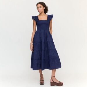 Hill House Home The Ellie Nap Dress Navy Cotton Poplin NWT Size XXL, 2X Plus